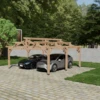 Carport En Bois Douglas - 2 Pans - Gamme City -Haros Magasin abri exterieur 2 P carport en bois autoporte