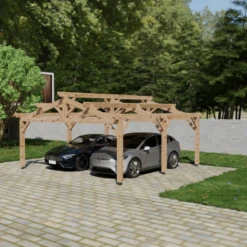 Carport En Bois Douglas - 2 Pans - Gamme City