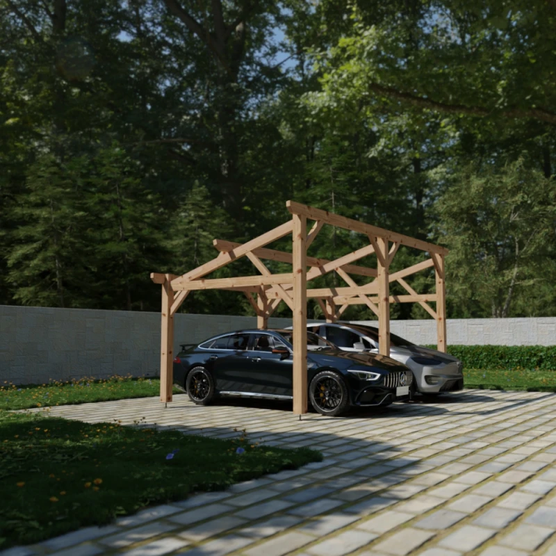 Abri Extérieur Monopente - Bois Douglas - Gamme City 4 Abri Extérieur Monopente - Bois Douglas - Gamme City – Image 2