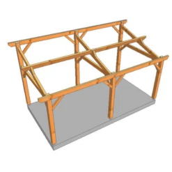 Abri Extérieur Monopente - Bois Douglas - Gamme City 7 Abri Extérieur Monopente - Bois Douglas - Gamme City -Haros Magasin abri exterieur monopente carport en bois autoporte 2