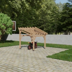 Abri Extérieur Monopente - Bois Douglas - Gamme Country