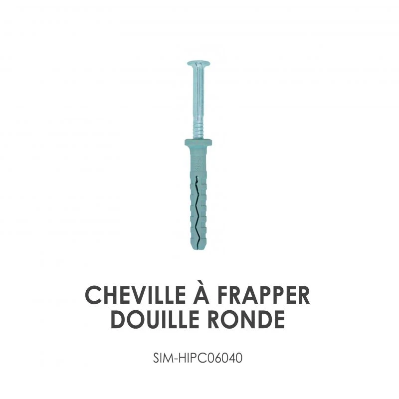 Simpson Cheville à Frapper Douille Ronde 3 Simpson Cheville à Frapper Douille Ronde