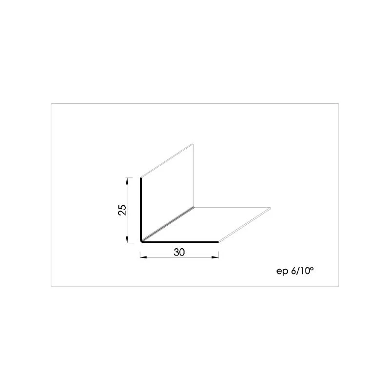 Cornière CR 25/30 X 3000 Mm NF 4 Cornière CR 25/30 X 3000 Mm NF – Image 2