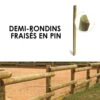 Demi-rondin Fraisé Pin Scandinave 1 Demi-rondin Fraisé Pin Scandinave -Haros Magasin demi rondins fraises en pin scandinave