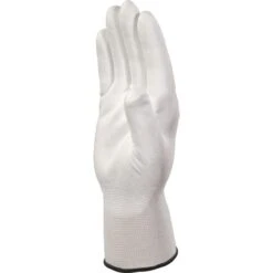 Gant Tricot Polyester/paume Blanc PU DPVE702P -Haros Magasin gant tricot polyester blanc dpve702p 2