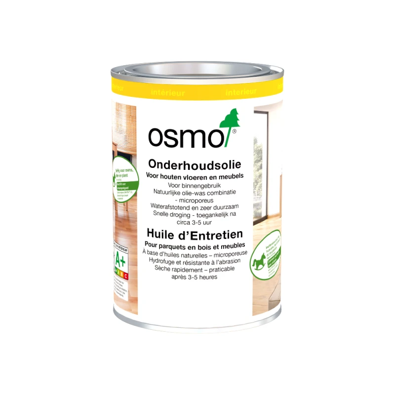 Huile D'entretien Incolore Mate Ou Satinée Pour Sol Intérieur - OSMO 3 Huile D'entretien Incolore Mate Ou Satinée Pour Sol Intérieur - OSMO