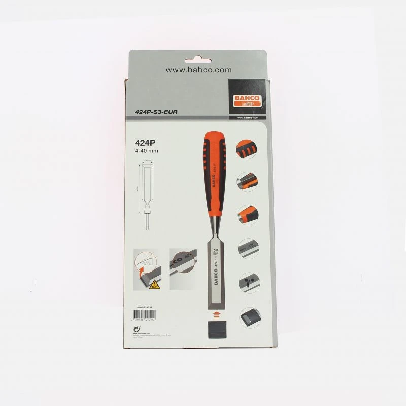 Bahco Jeu De 3 Ciseaux à Bois Professionnel Poignée Bi-matière 3 Bahco Jeu De 3 Ciseaux à Bois Professionnel Poignée Bi-matière – Image 2