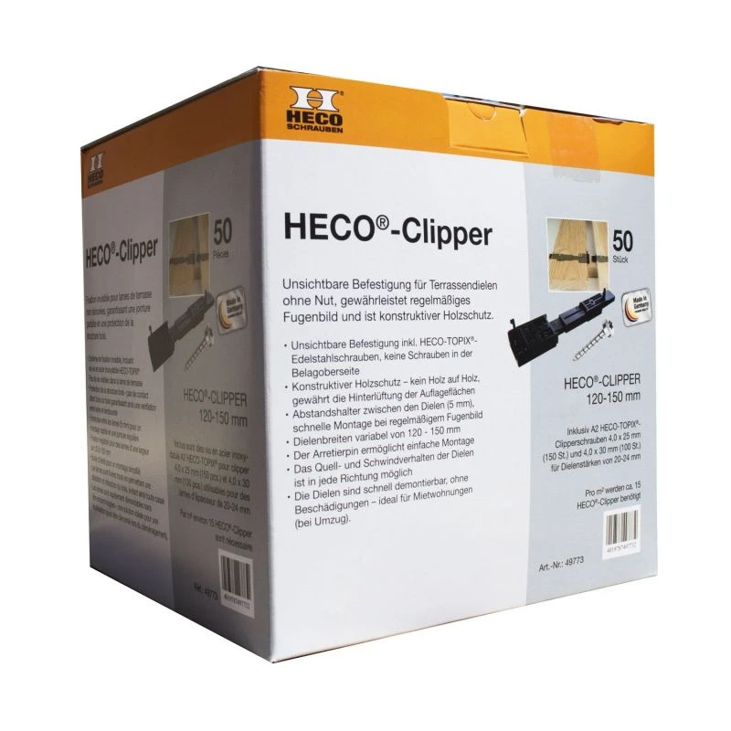 Kit HECO-Clipper - Système De Fixation Pour Terrasse 5 Kit HECO-Clipper - Système De Fixation Pour Terrasse – Image 3