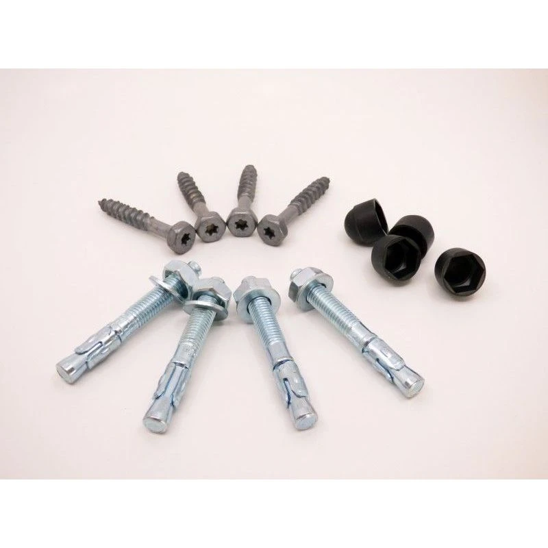 Simpson Kit De Fixations PB Pour Pieds De Poteaux Noirs 4 Simpson Kit De Fixations PB Pour Pieds De Poteaux Noirs – Image 2