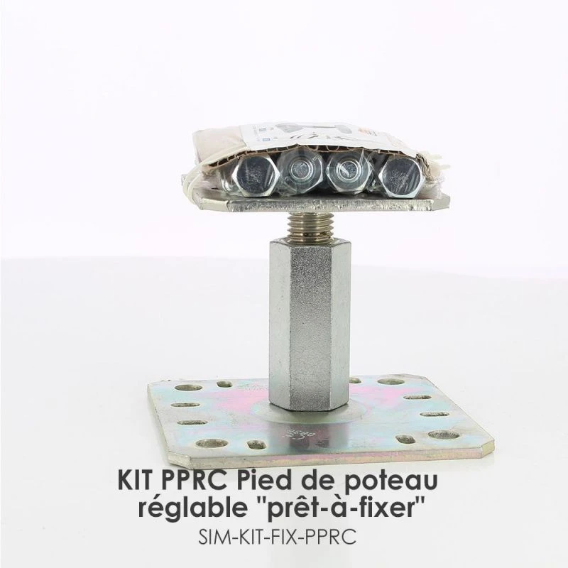 Simpson KIT FIX PPRC Pied De Poteau Réglable Après La Pose - "prêt-à-fixer" 5 Simpson KIT FIX PPRC Pied De Poteau Réglable Après La Pose - "prêt-à-fixer" – Image 3