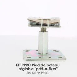 Simpson KIT FIX PPRC Pied De Poteau Réglable Après La Pose - "prêt-à-fixer"