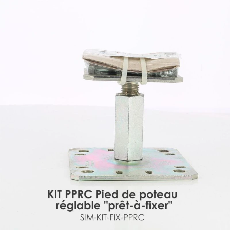 Simpson KIT FIX PPRC Pied De Poteau Réglable Après La Pose - "prêt-à-fixer" 3 Simpson KIT FIX PPRC Pied De Poteau Réglable Après La Pose - "prêt-à-fixer"