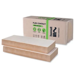 Isonat Flex Contact 55 Kg/m³ -Panneaux Isolants Fibre De Bois Flexible Lambda 0,036W/(m.k)