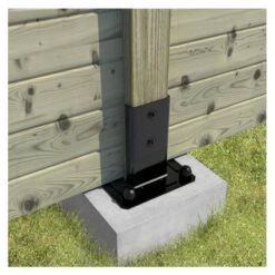 Simpson Kit Pied De Poteau Carré Noir Pour Claustras "prêt-à-fixer" PPJNC 8 Simpson Kit Pied De Poteau Carré Noir Pour Claustras "prêt-à-fixer" PPJNC -Haros Magasin pied de poteau carre noir pour claustras pret a fixer ppjnc 2