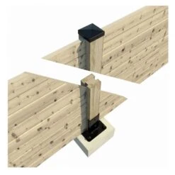 Simpson Kit Pied De Poteau Carré Noir Pour Claustras "prêt-à-fixer" PPJNC 9 Simpson Kit Pied De Poteau Carré Noir Pour Claustras "prêt-à-fixer" PPJNC -Haros Magasin pied de poteau carre noir pour claustras pret a fixer ppjnc 3