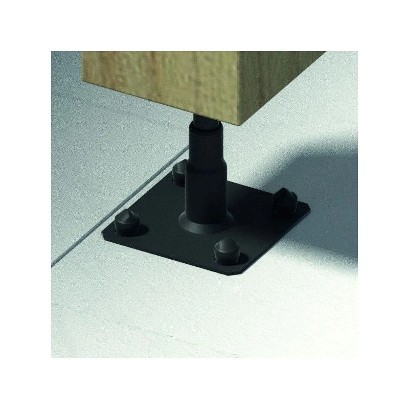 Simpson Pied De Poteau Réglable APB100PB Finition Noire 6 Simpson Pied De Poteau Réglable APB100PB Finition Noire – Image 4