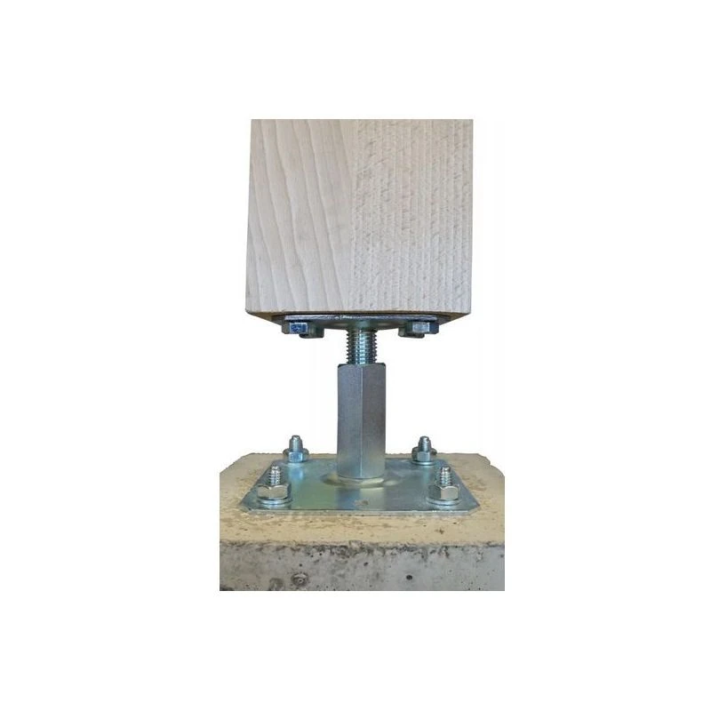 Kit Pieds De Poteaux Réglable + Fixations ING 5 Kit Pieds De Poteaux Réglable + Fixations ING – Image 3