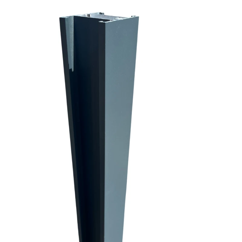 Poteau En Aluminium Pour Clôture En Lames En Bois - Hauteur 2400mm 4 Poteau En Aluminium Pour Clôture En Lames En Bois - Hauteur 2400mm – Image 2