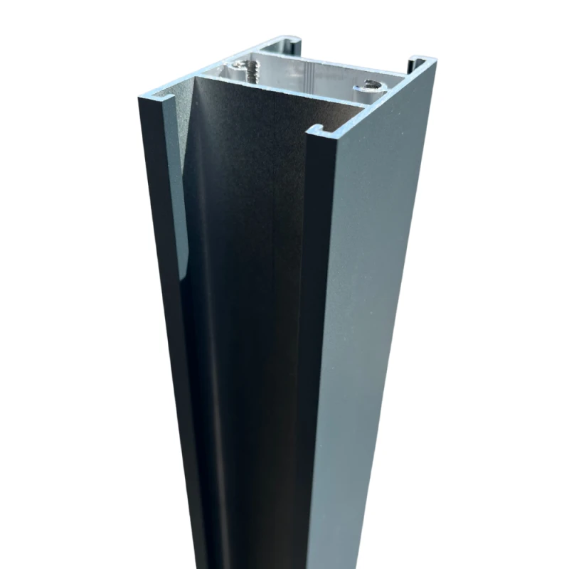 Poteau En Aluminium Pour Clôture En Lames En Bois - Hauteur 2400mm 5 Poteau En Aluminium Pour Clôture En Lames En Bois - Hauteur 2400mm – Image 3