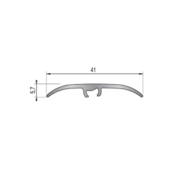 Barre De Seuil Multi-niveaux Harmony DINAC -Haros Magasin seuil multi niveaux harmony 41 mm 093 m fixation invisible 2