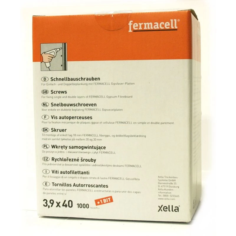 Vis Autoperceuses Fermacell Plaques Rigides 4 Vis Autoperceuses Fermacell Plaques Rigides – Image 2