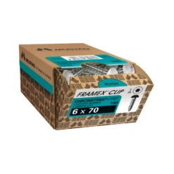 Mustad Vis Framex Clip TX 25 Pour PVC Laquée Blanche