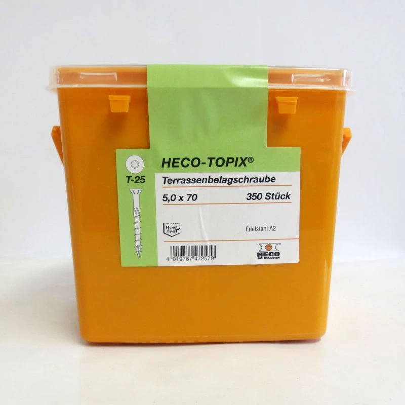 Vis Terrasse - HECO-TOPIX-plus A2 - ø5 - Tête Fraisée 5 Vis Terrasse - HECO-TOPIX-plus A2 - ø5 - Tête Fraisée – Image 3